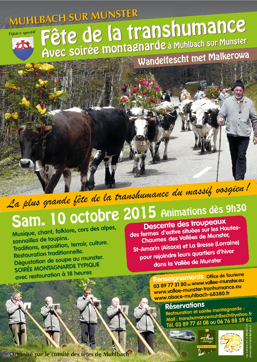 Transhumance à Muhlbach-sur-Munster