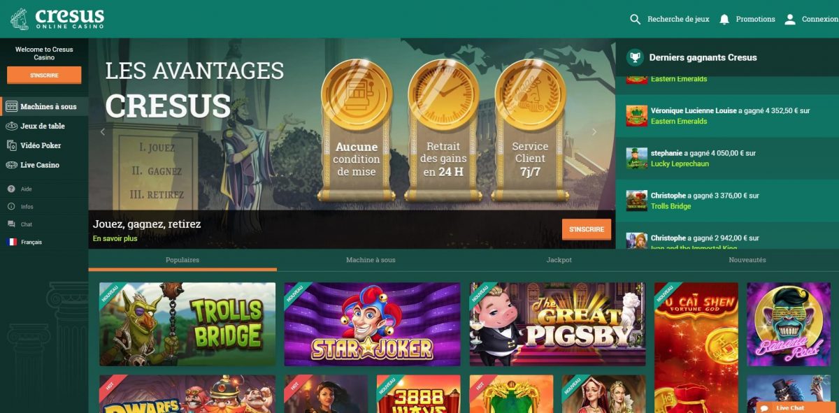 cresus casino avis